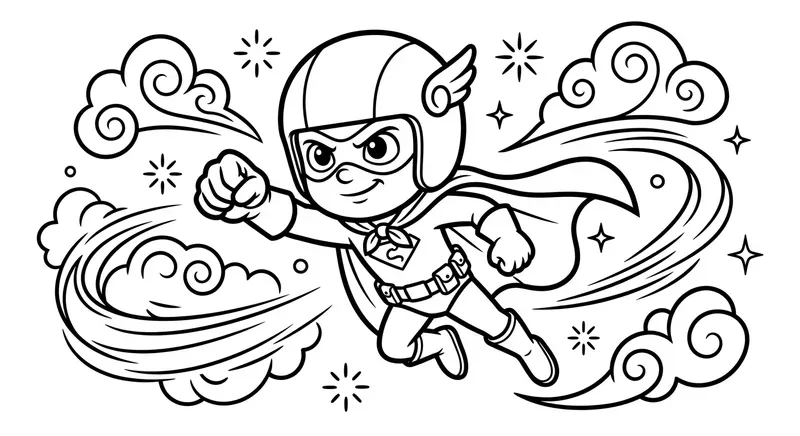 Cartoon Coloring Page Generator Kids