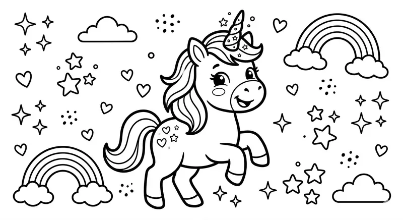 Cartoon Coloring Page Generator Kids