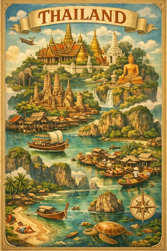Fantasy Travel Map Posters