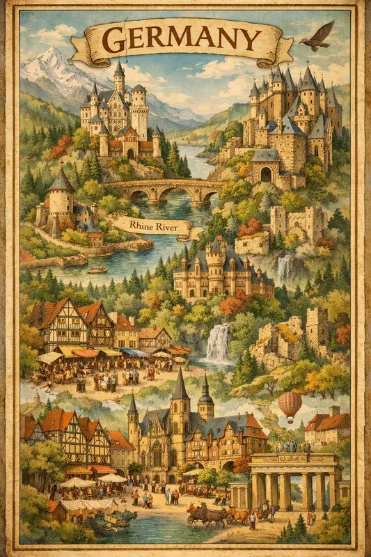 Fantasy Travel Map Posters
