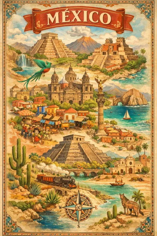 Fantasy Travel Map Posters