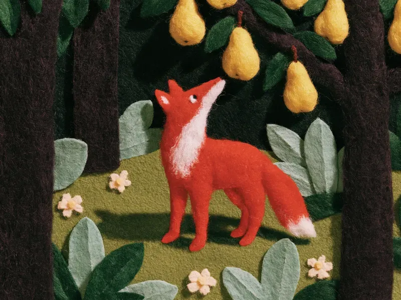Surreal Felt And Wool Collage Art