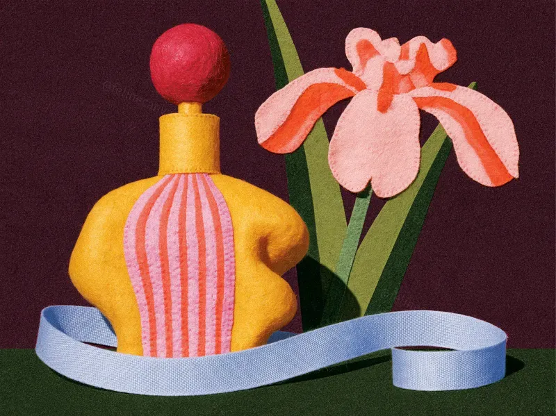 Surreal Felt And Wool Collage Art