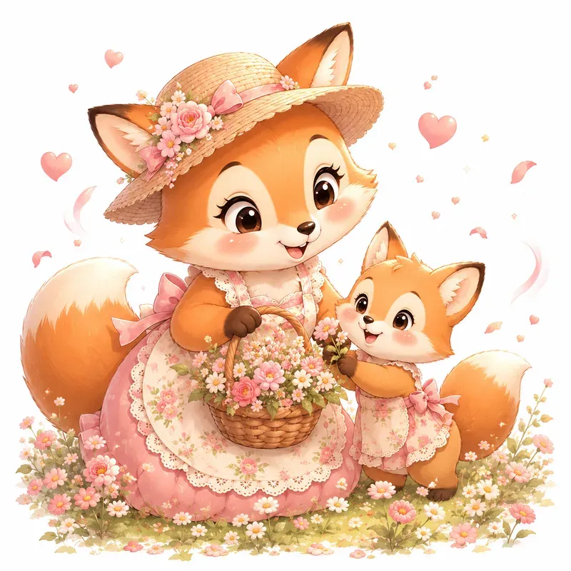 Whimsical Mothers Day Animals