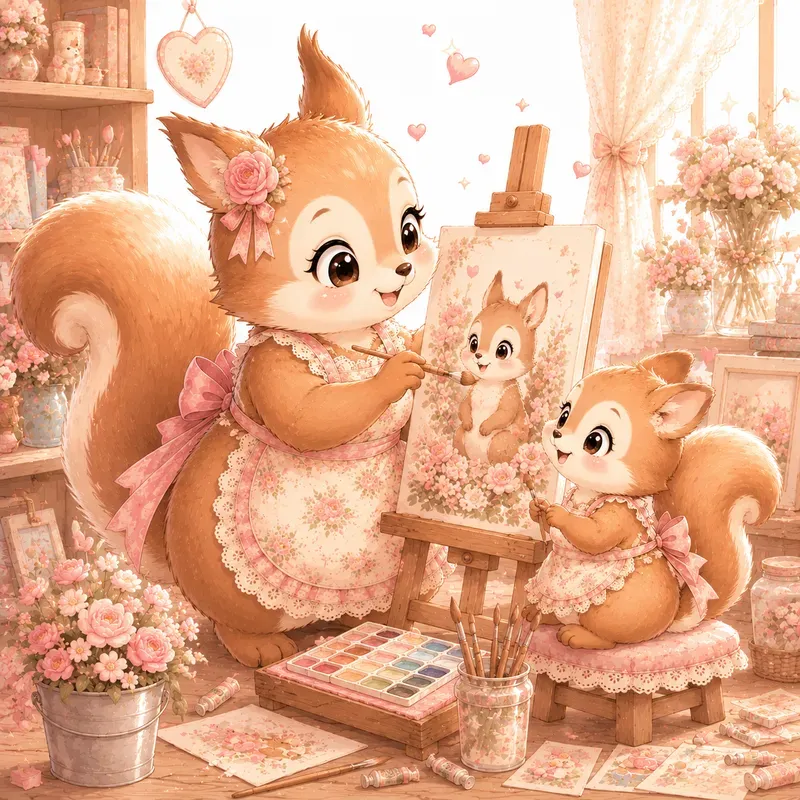 Whimsical Mothers Day Animals