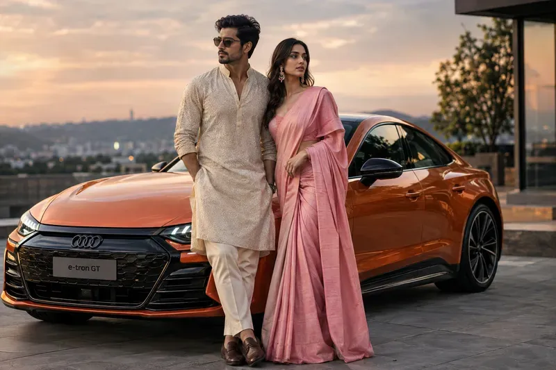 Editorial Couple Luxury Cars