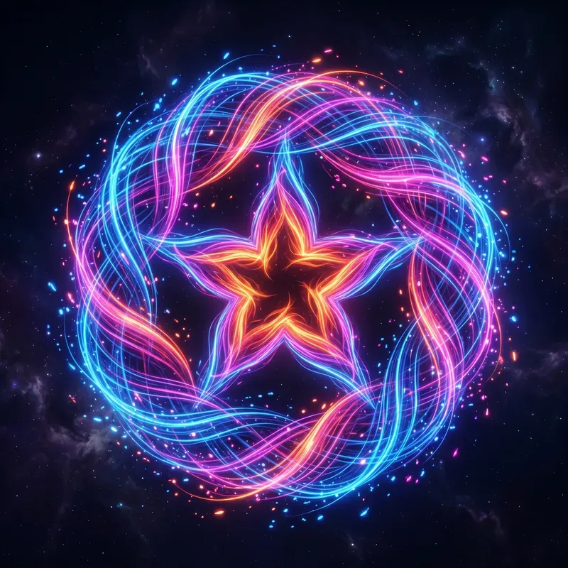 Neon Memorial Day Art