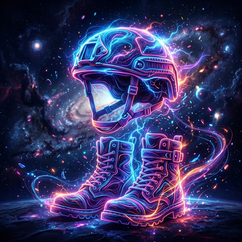 Neon Memorial Day Art