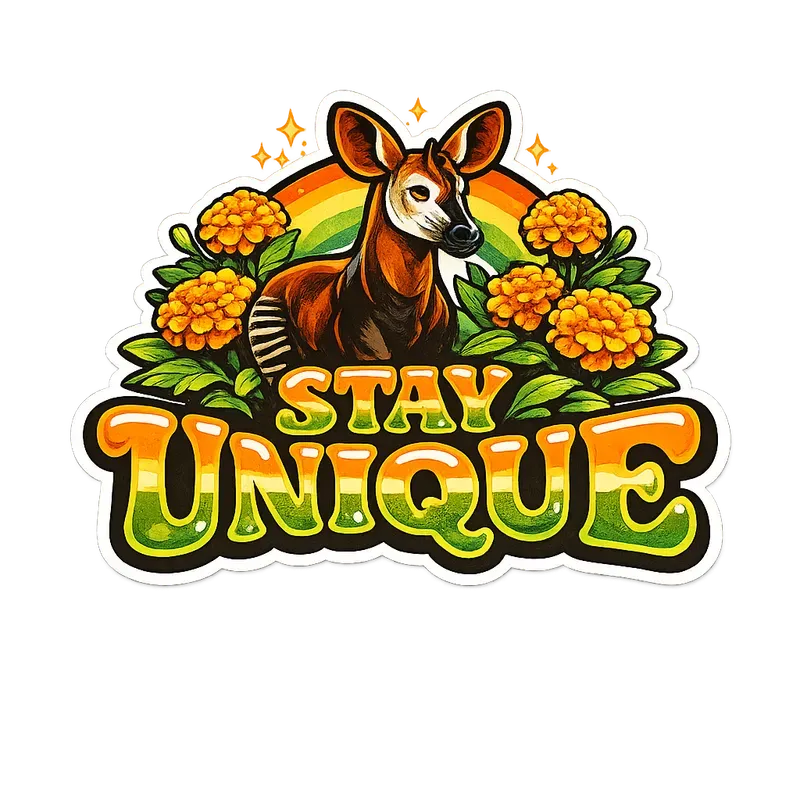 Vibrant 70s Retro Affirmation Stickers