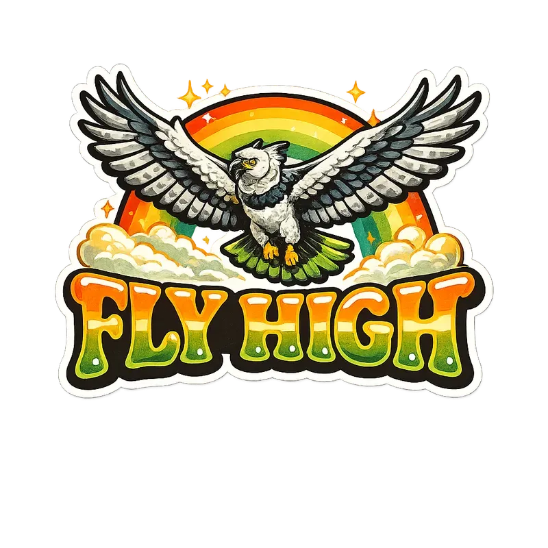 Vibrant 70s Retro Affirmation Stickers