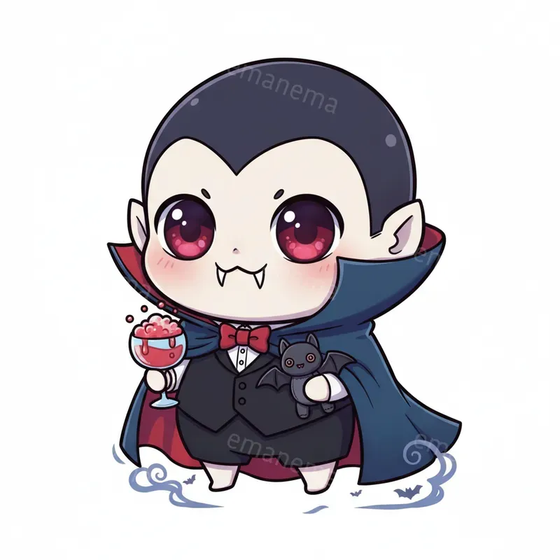 Spooky Chibi Style Illustrations