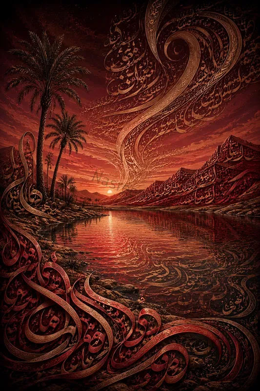 Arabic Calligraphy Tapestry Generator