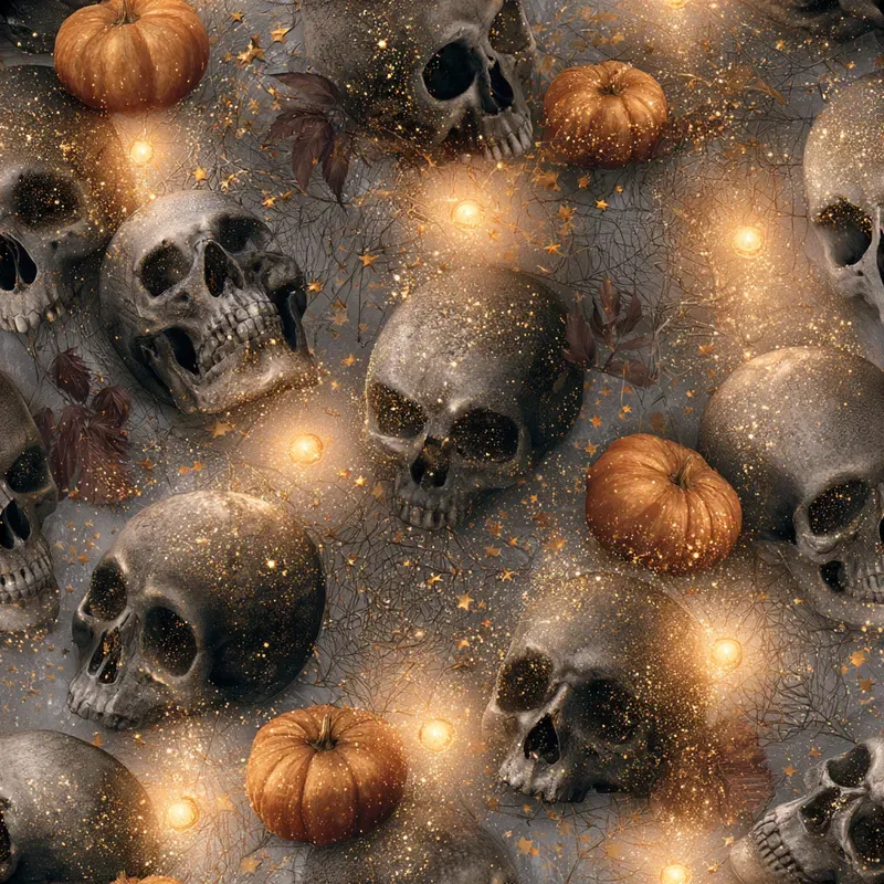 Dark Magical Autumn Seamless Pattern Gens