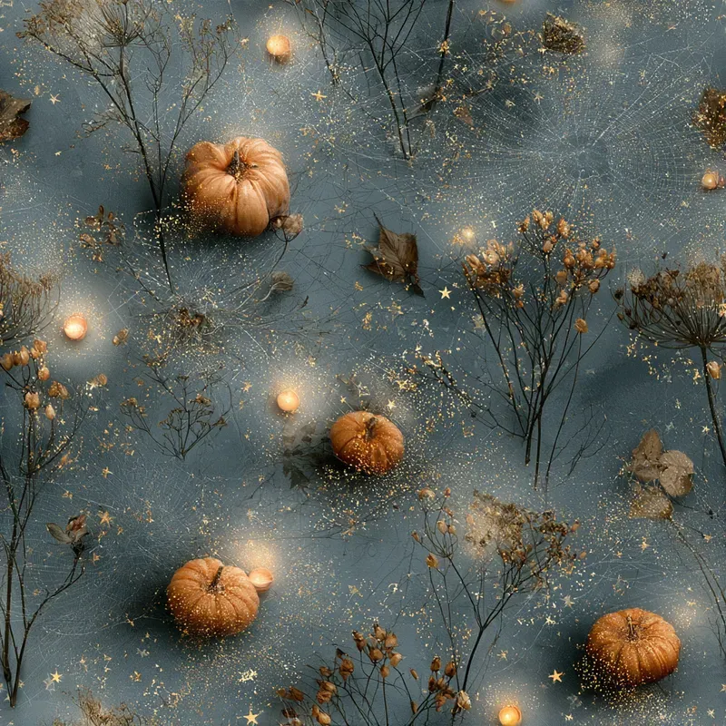 Dark Magical Autumn Seamless Pattern Gens