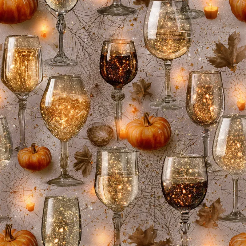 Dark Magical Autumn Seamless Pattern Gens