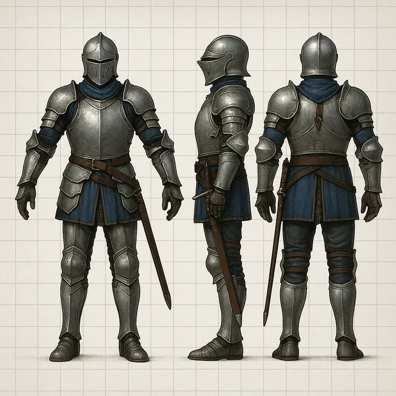 Orthographic Character Reference Sheets