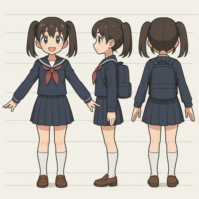 Orthographic Character Reference Sheets