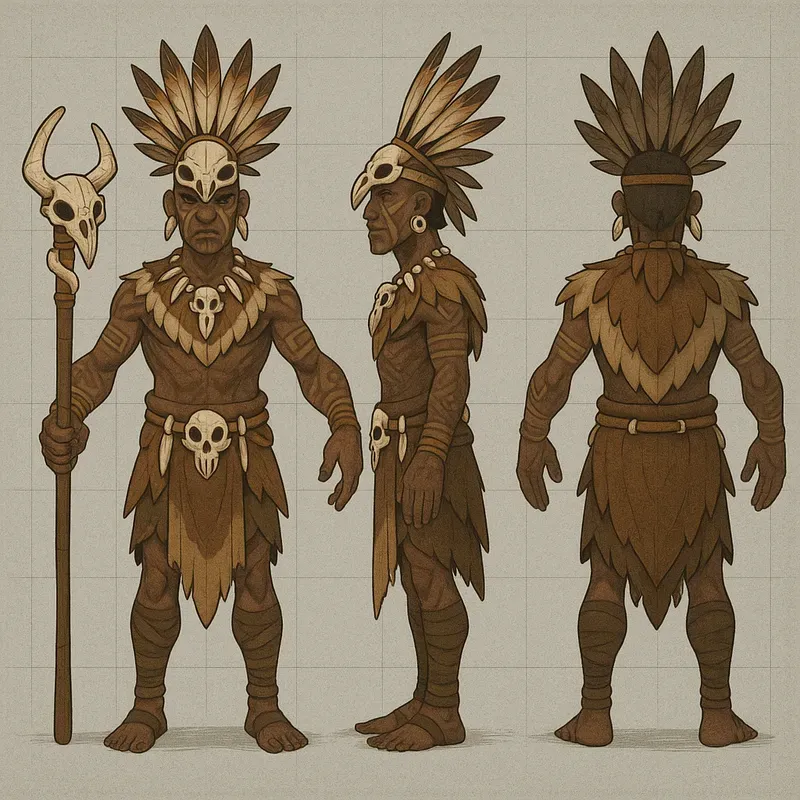 Orthographic Character Reference Sheets
