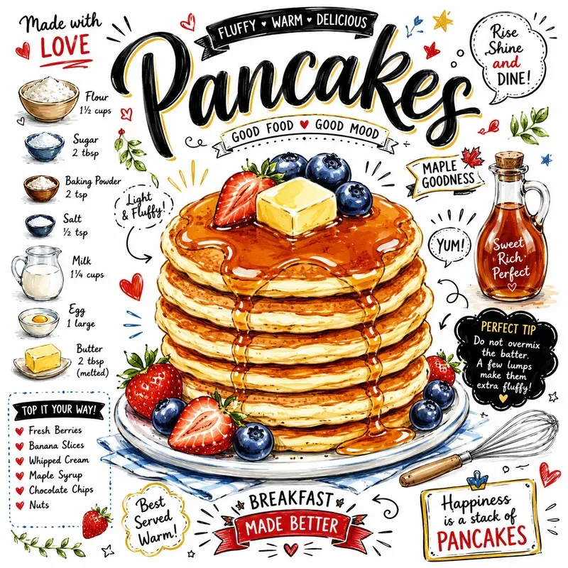 Handdrawn Food Typography Posters
