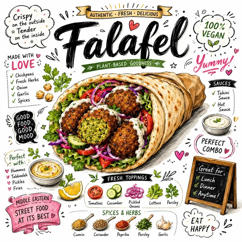 Handdrawn Food Typography Posters