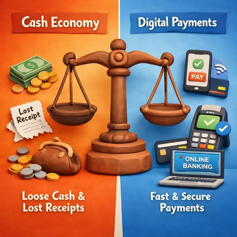 Split Concept Clay Infographic Style