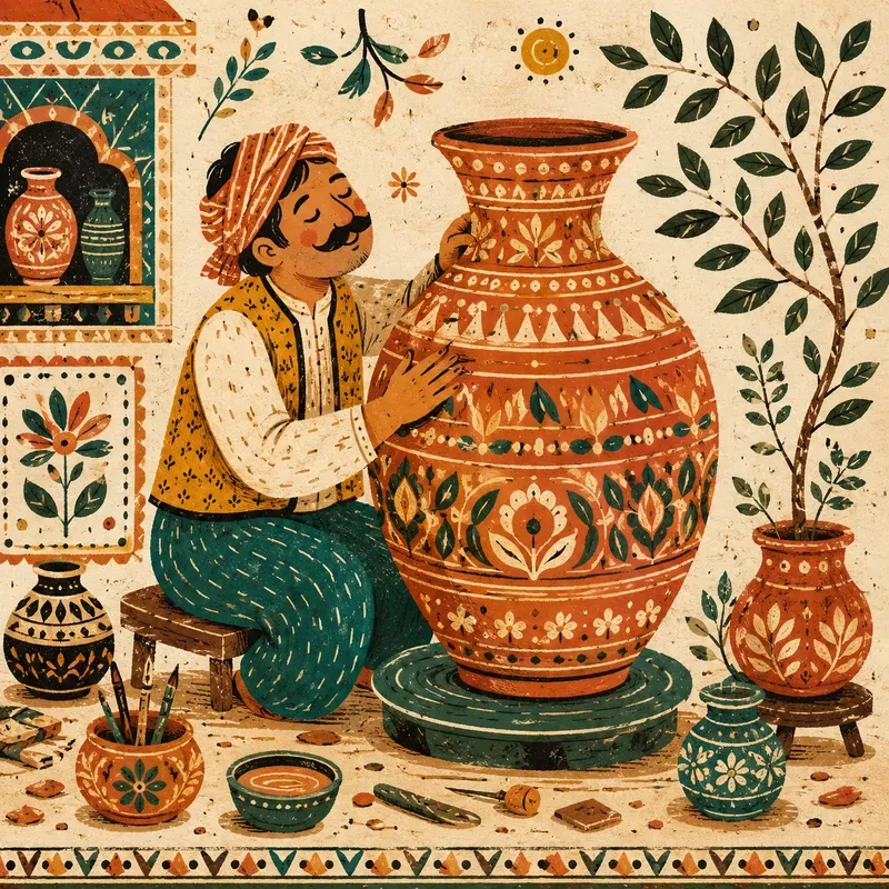 Colorful Folk Textile Stories