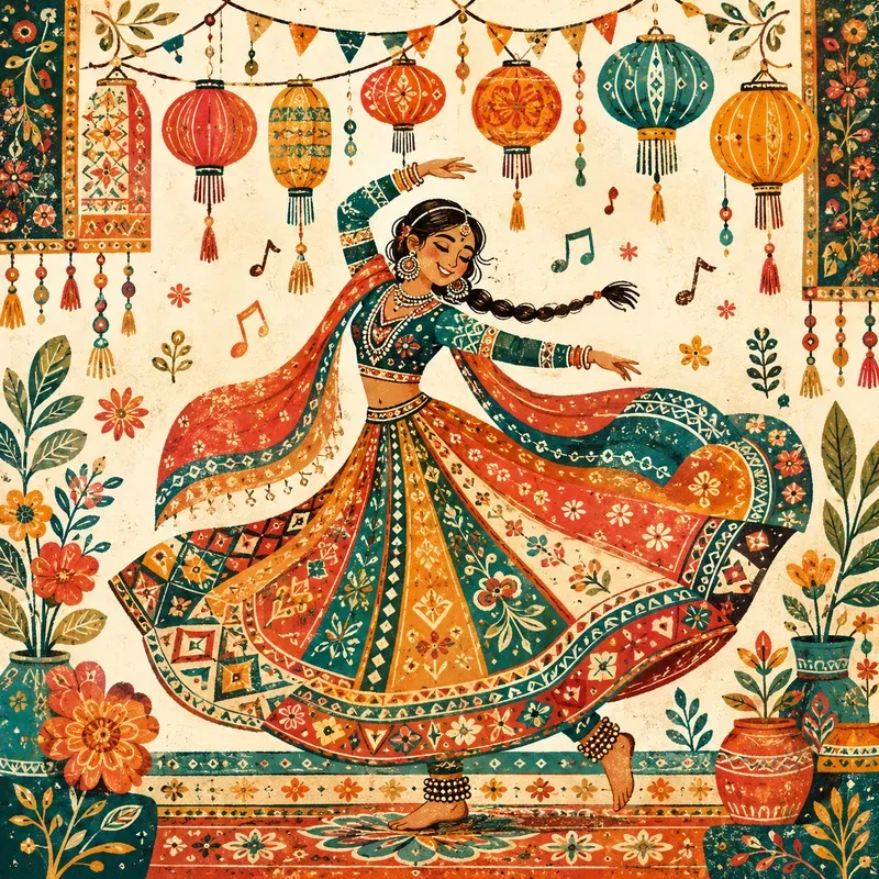 Colorful Folk Textile Stories