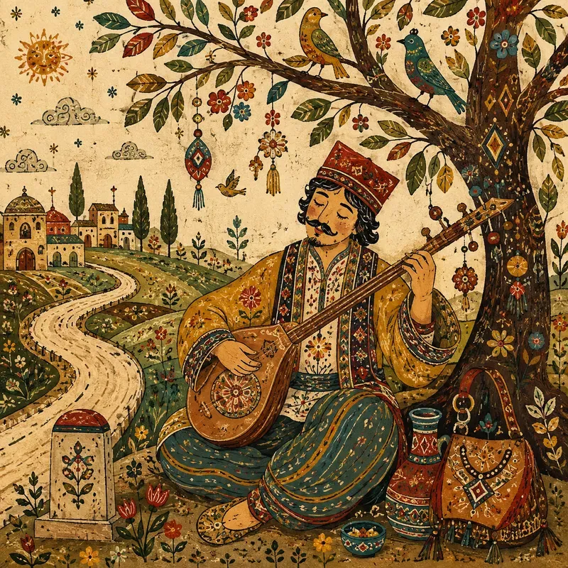 Colorful Folk Textile Stories