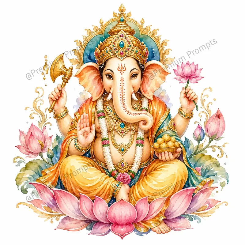 Hindu Deities And Religious Symbols Clipart
