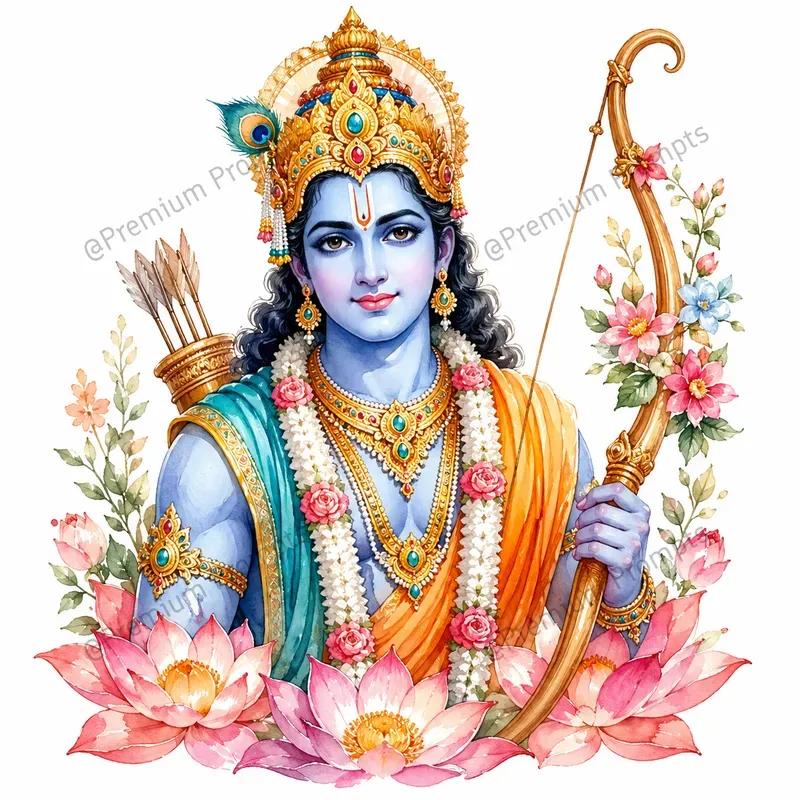 Hindu Deities And Religious Symbols Clipart