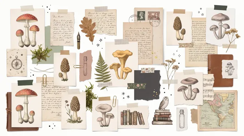 Botanical Scrapbook Collage Kits