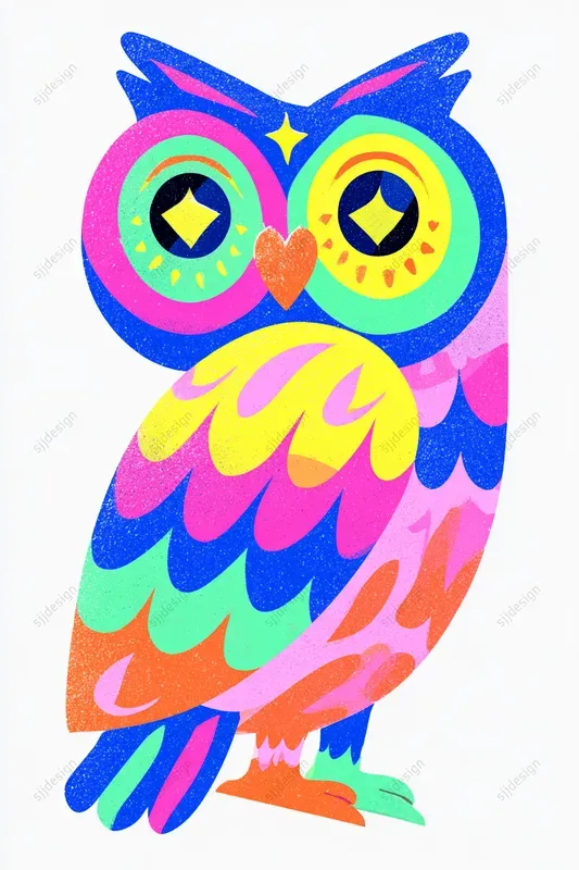 Color Pop Risograph Art