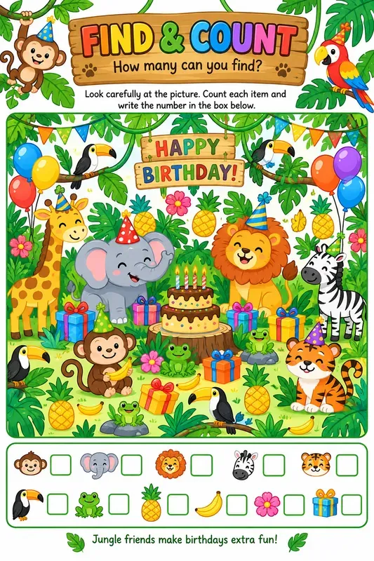 Kids Activity Worksheet Generator