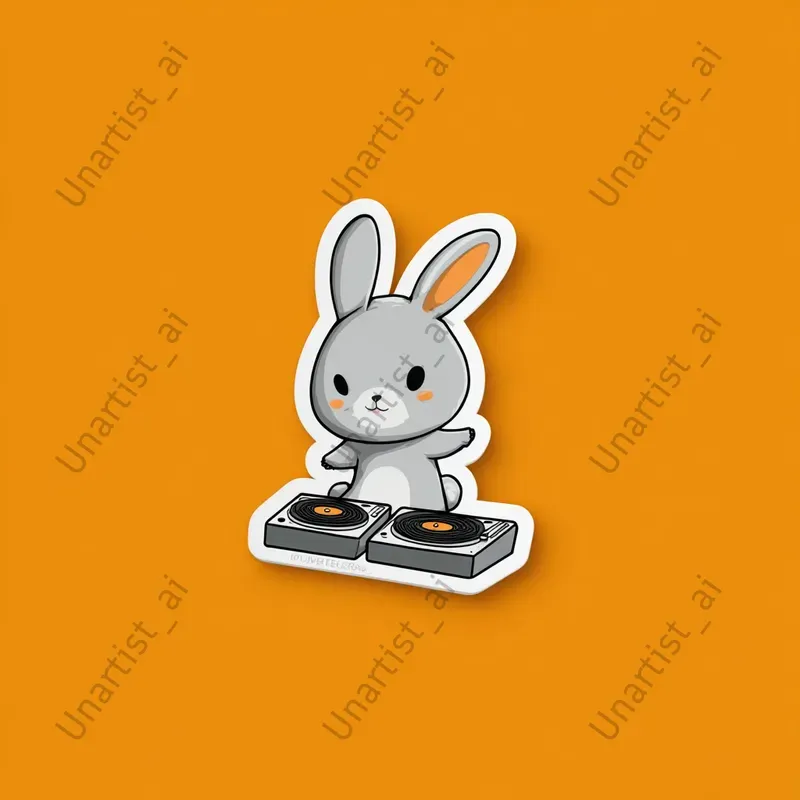 Cartoon Minimalist Sticker Designs