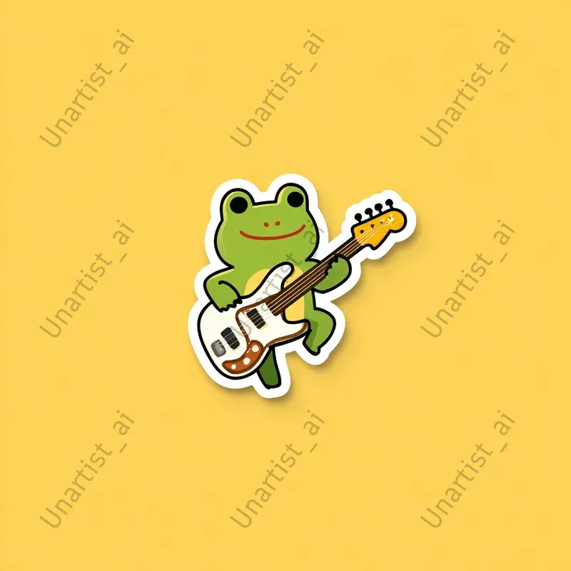 Cartoon Minimalist Sticker Designs