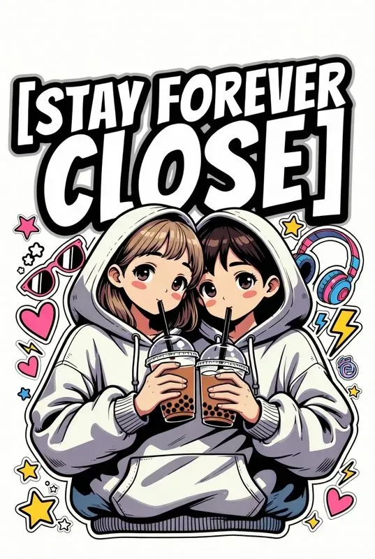 Cute Streetwear Couple Hoodies Tshirts