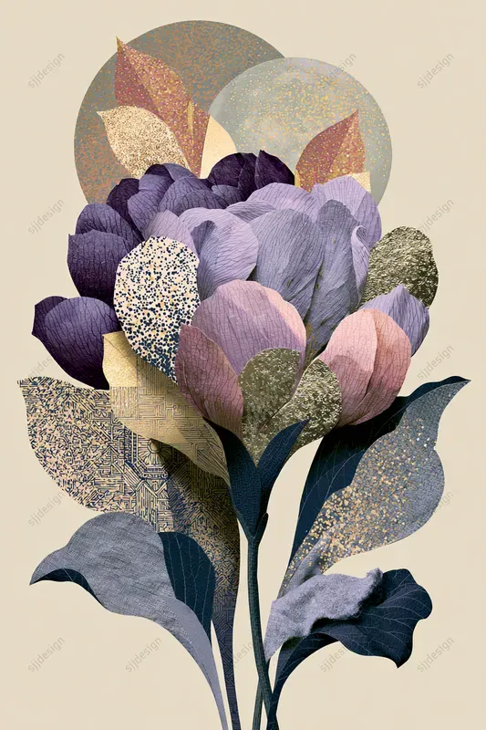 Opaline Deco Collage Geo Art