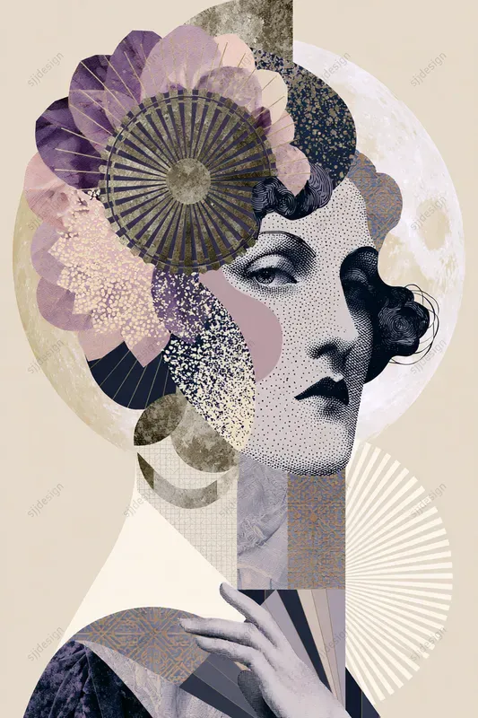 Opaline Deco Collage Geo Art