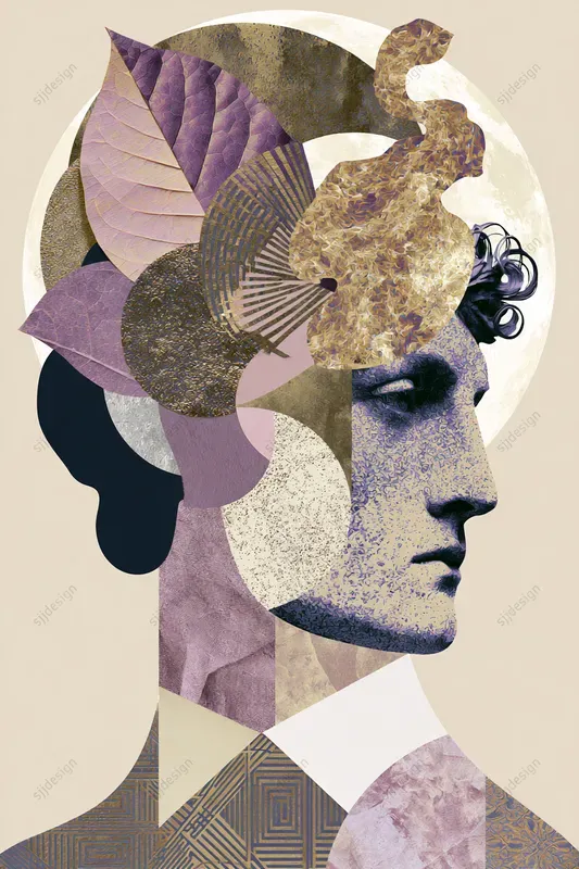 Opaline Deco Collage Geo Art