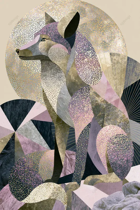 Opaline Deco Collage Geo Art