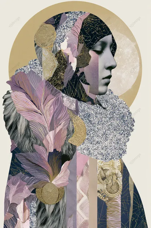 Opaline Deco Collage Geo Art