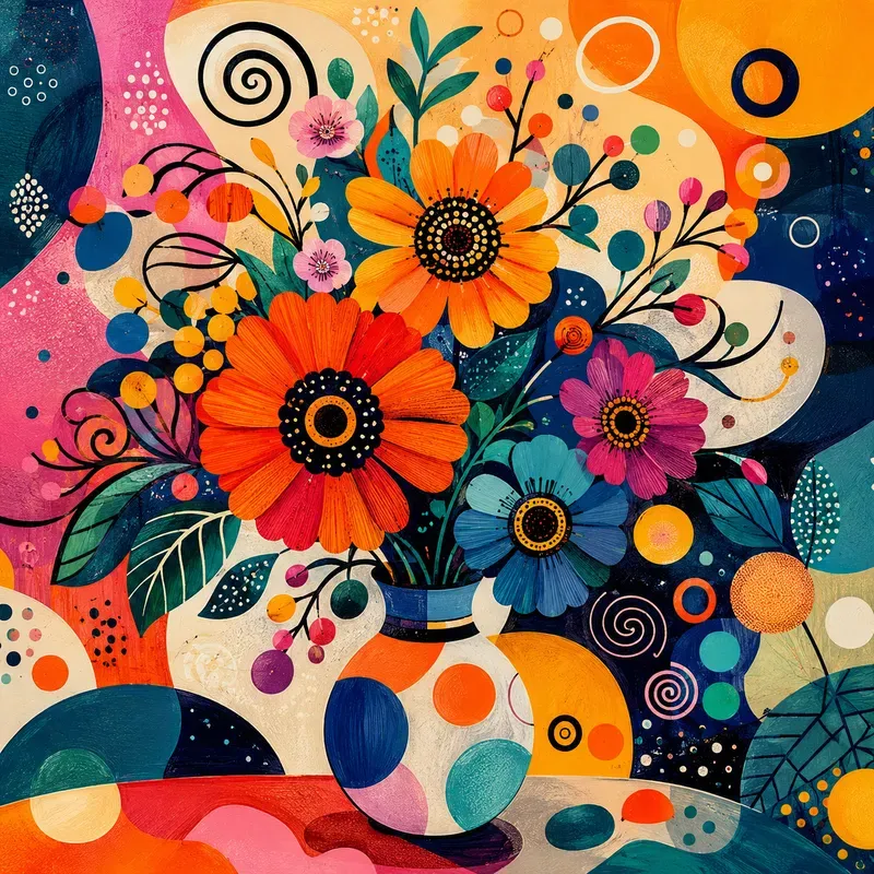Abstract Pop Dot Fusions