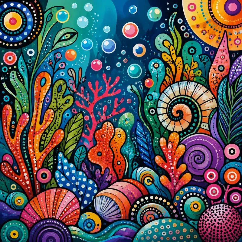 Abstract Pop Dot Fusions