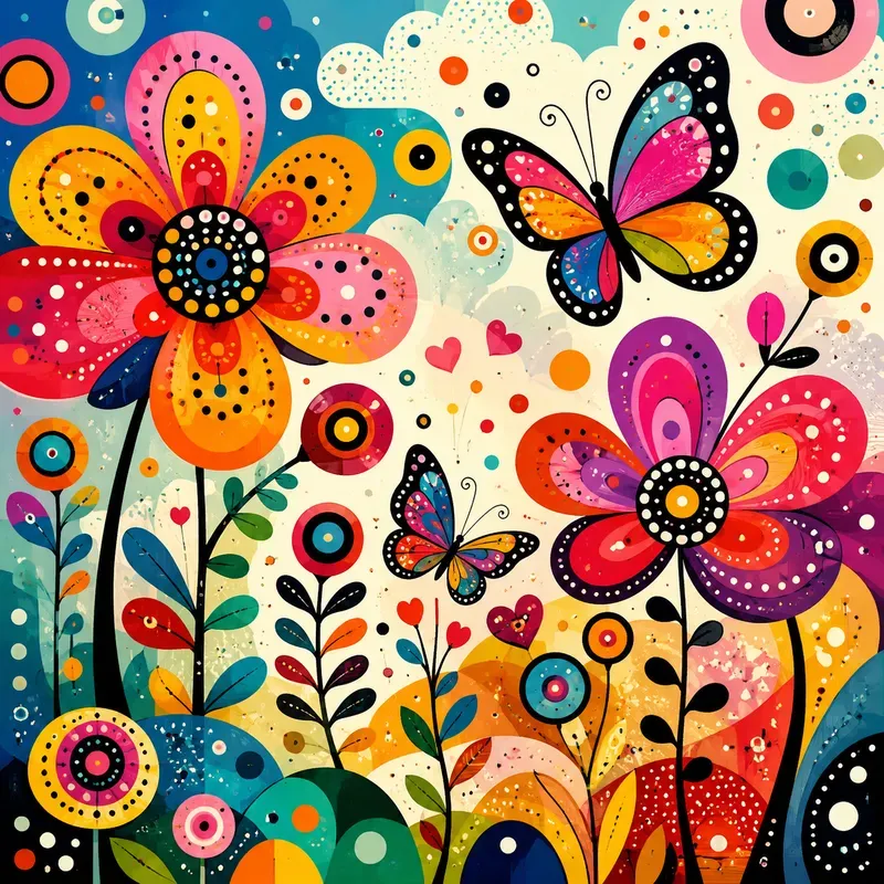 Abstract Pop Dot Fusions