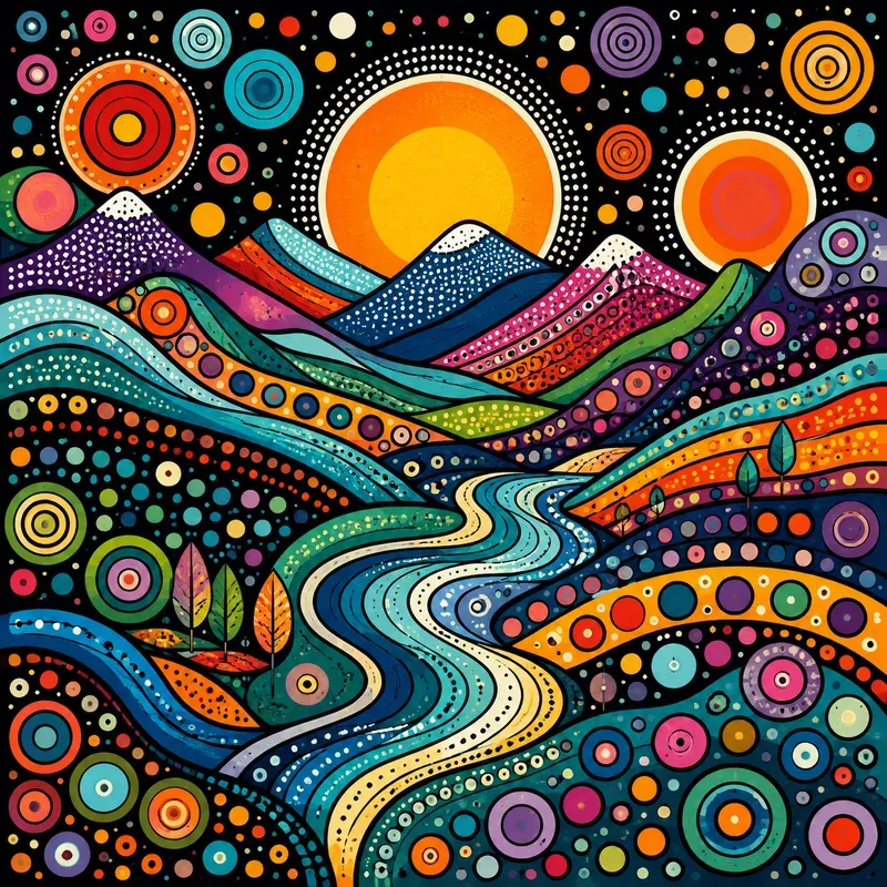 Abstract Pop Dot Fusions