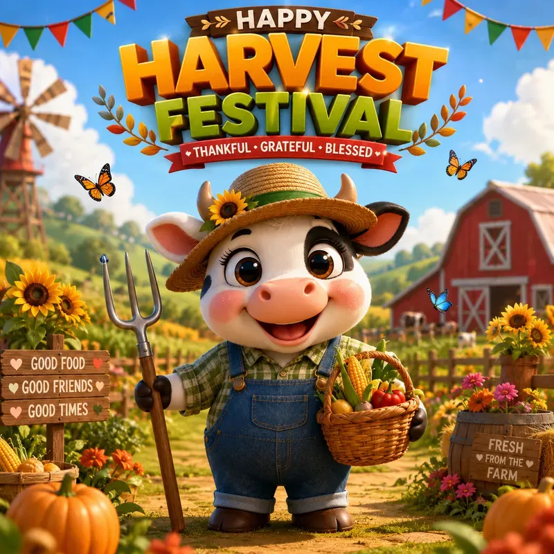 Cute 3D Celebration Posters