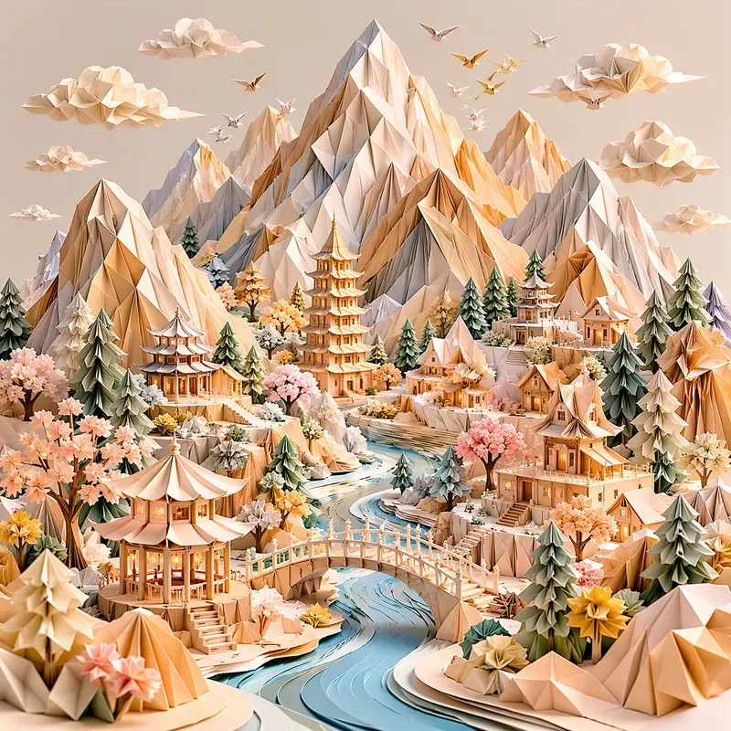 Landscapes Crafted From Folded Worlds