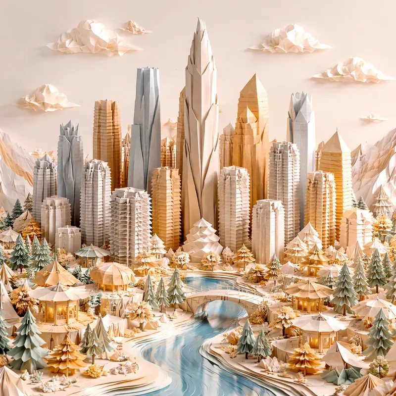 Landscapes Crafted From Folded Worlds
