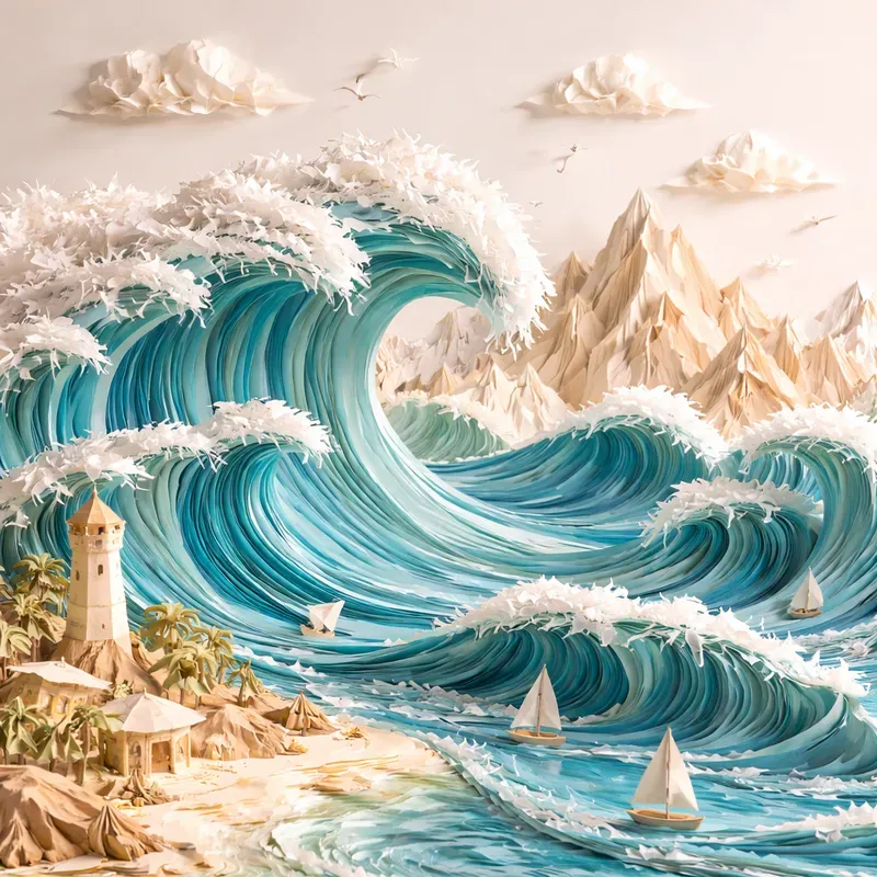 Landscapes Crafted From Folded Worlds