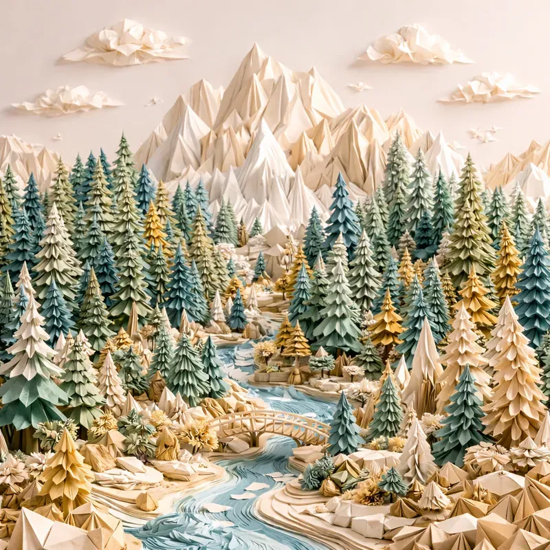 Landscapes Crafted From Folded Worlds